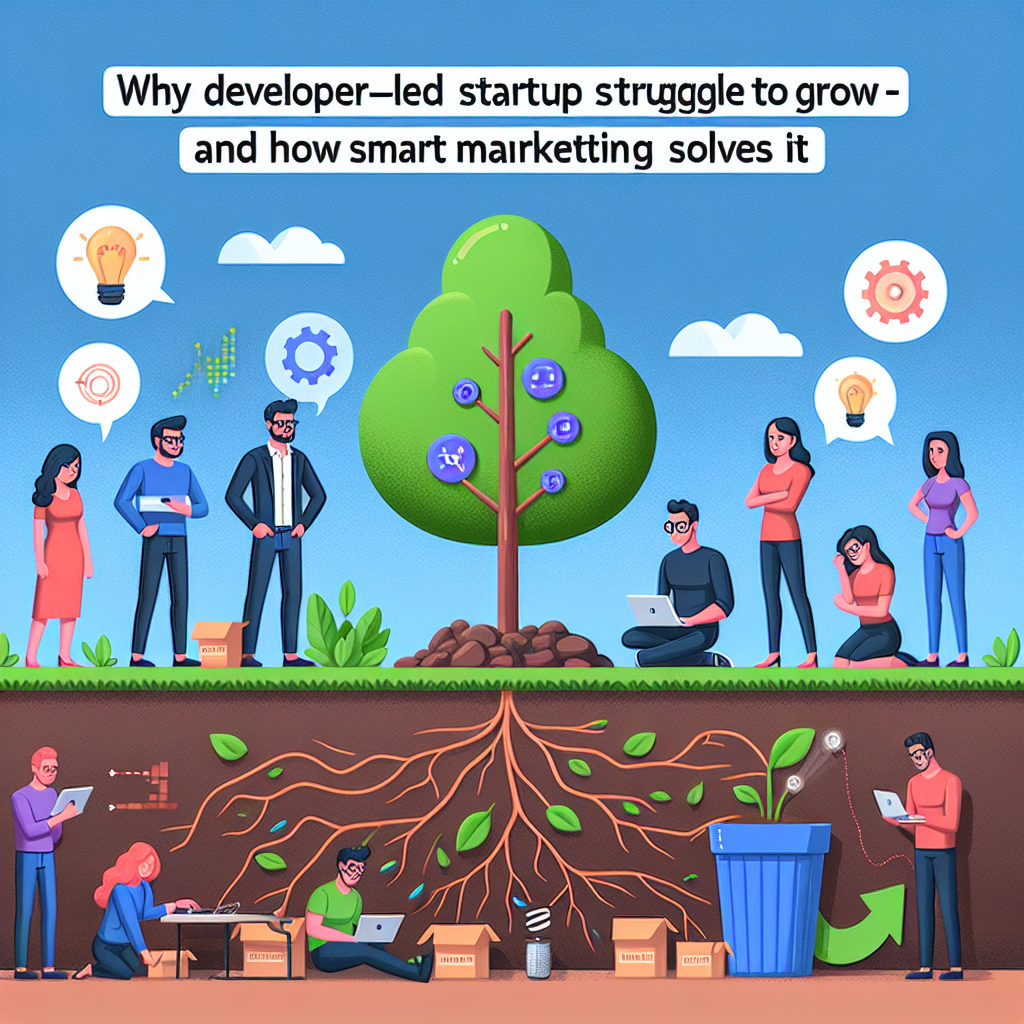 Por qué las startups lideradas por desarrolladores tienen dificultades para crecer - y cómo el marketing inteligente lo soluciona