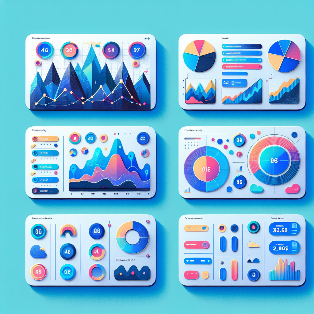 Widgets Estadísticos Animados | Tarjetas de Panel Glassmorphism