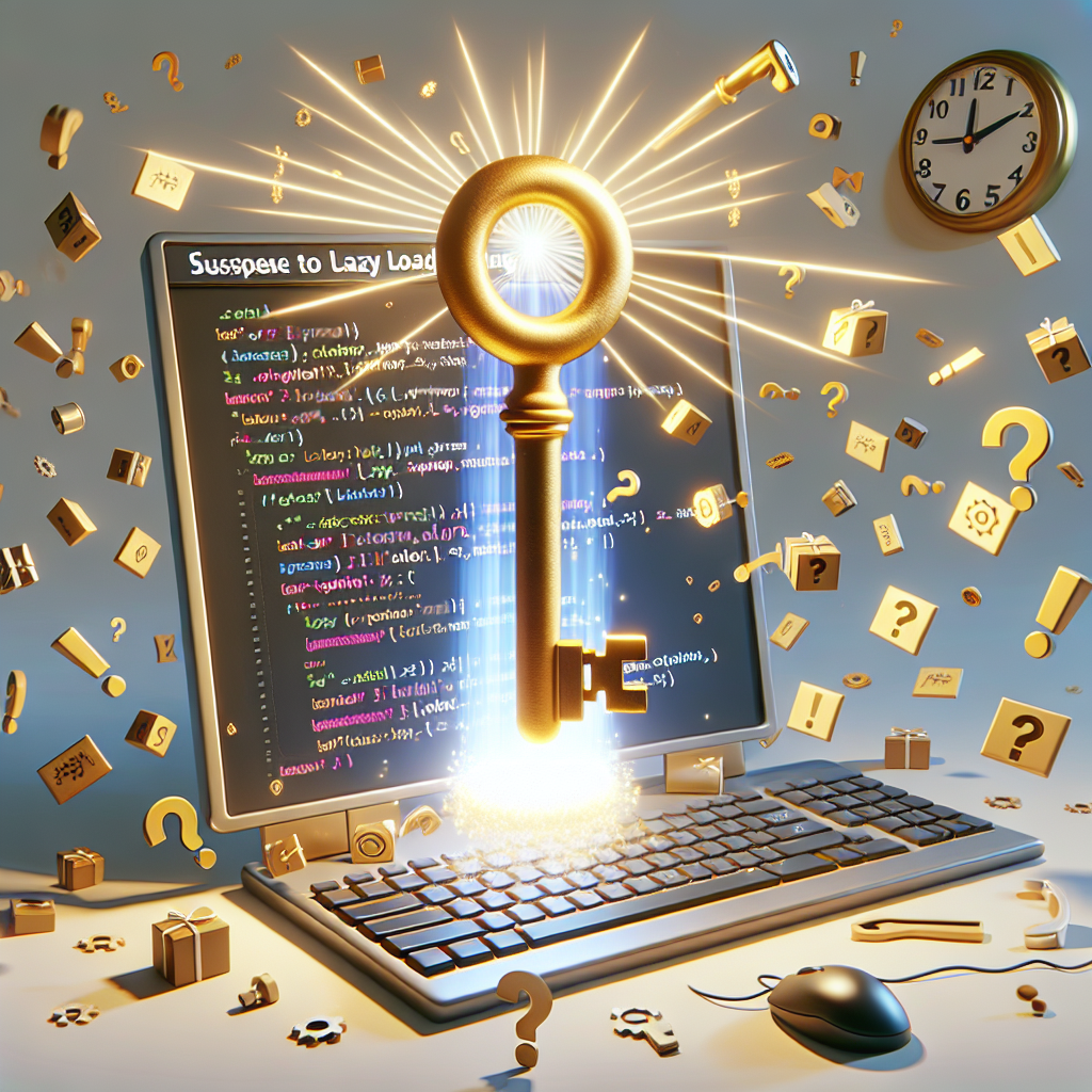 Suspense en React: clave para la carga perezosa