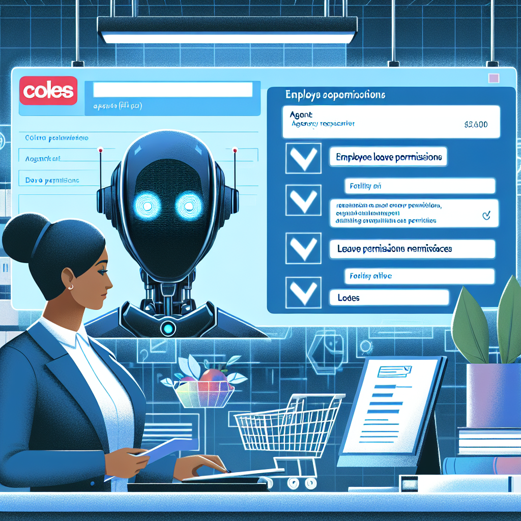 Coles prueba IA con agencia para permisos del personal