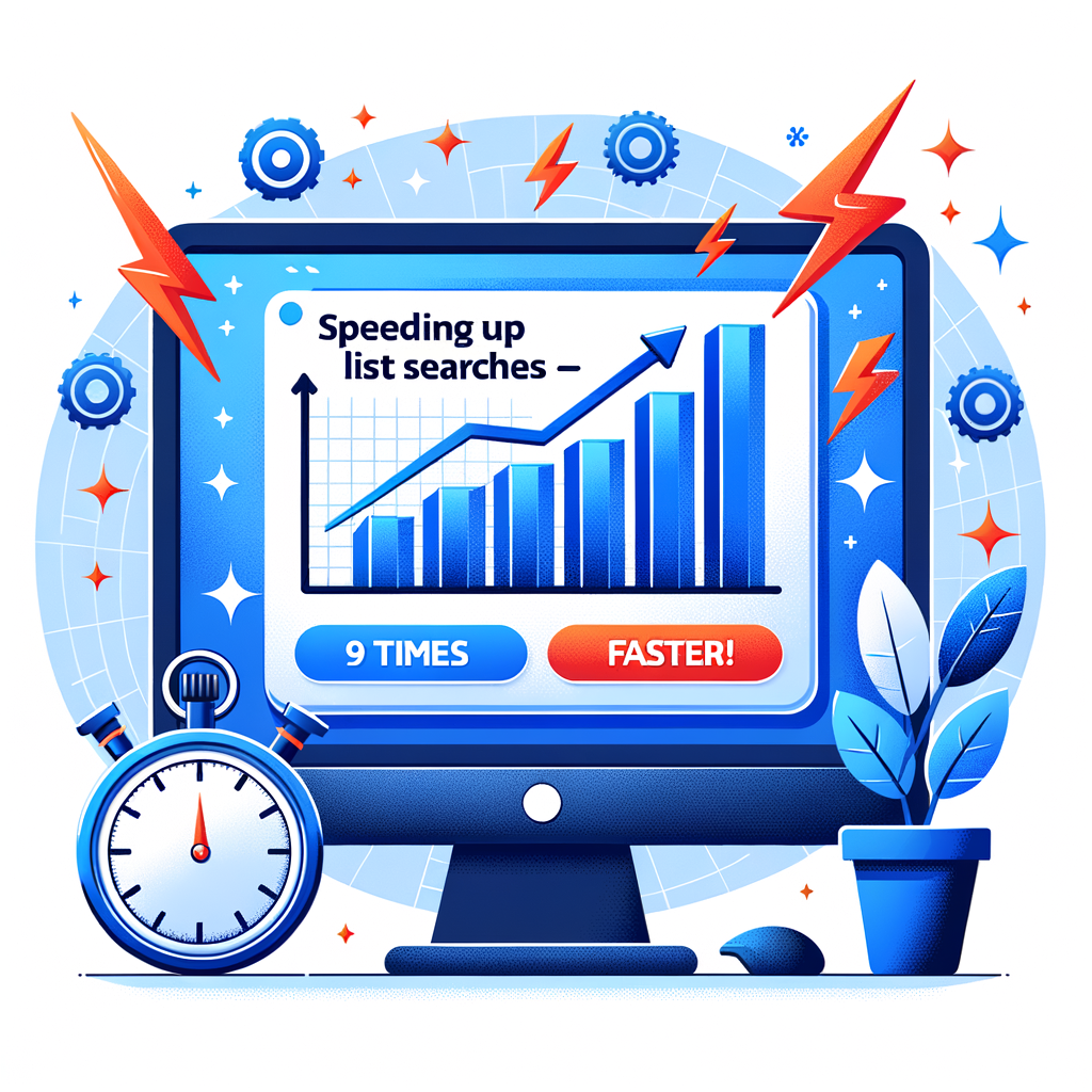 Transformación para acelerar búsquedas en listas - ¡9 veces más rápido!