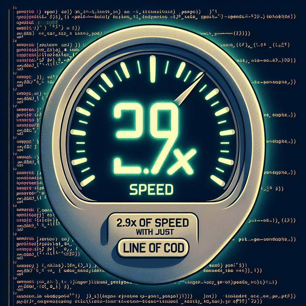 2.9x de velocidad en PyTorch con una sola línea de código