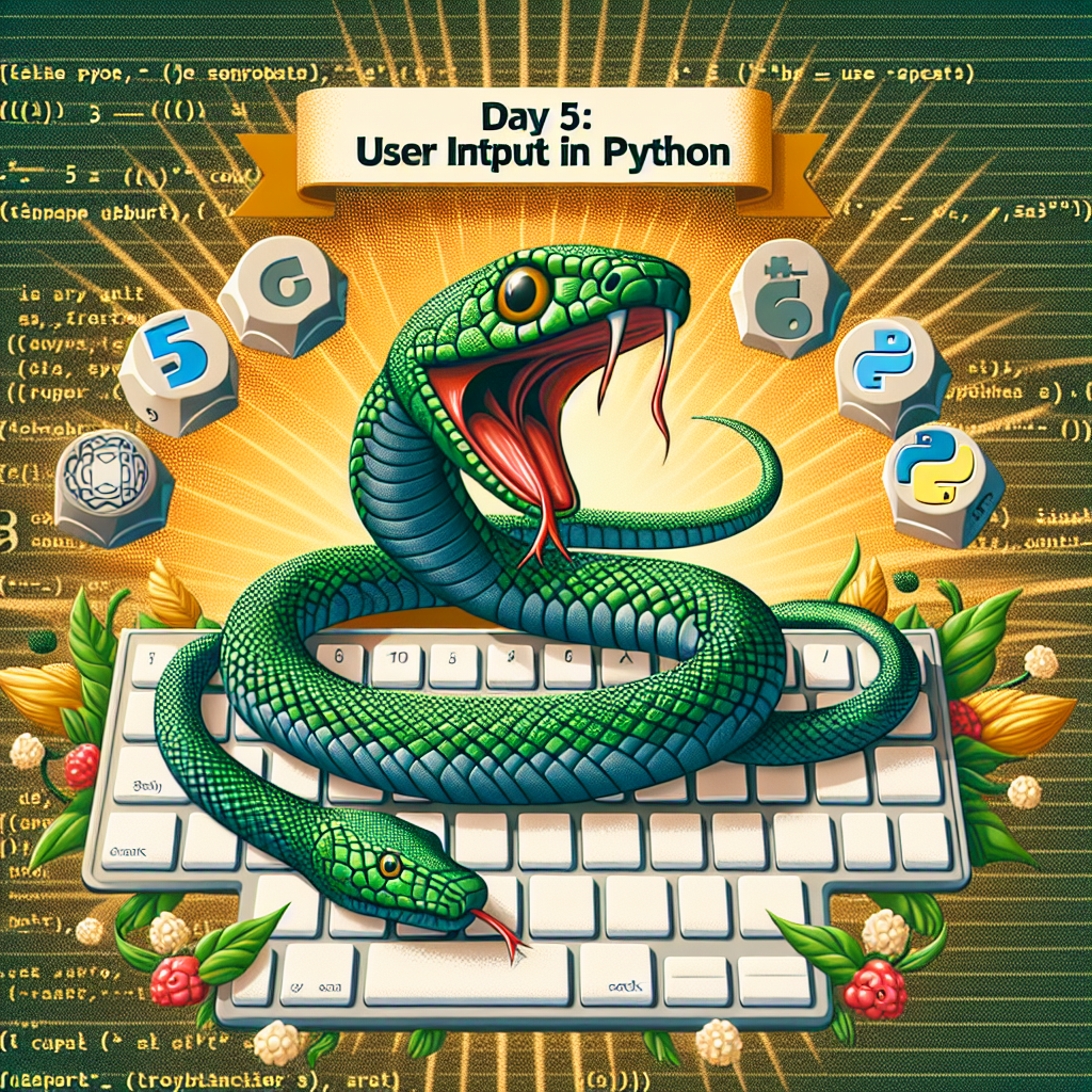 Día 5: Entrada de usuario en Python