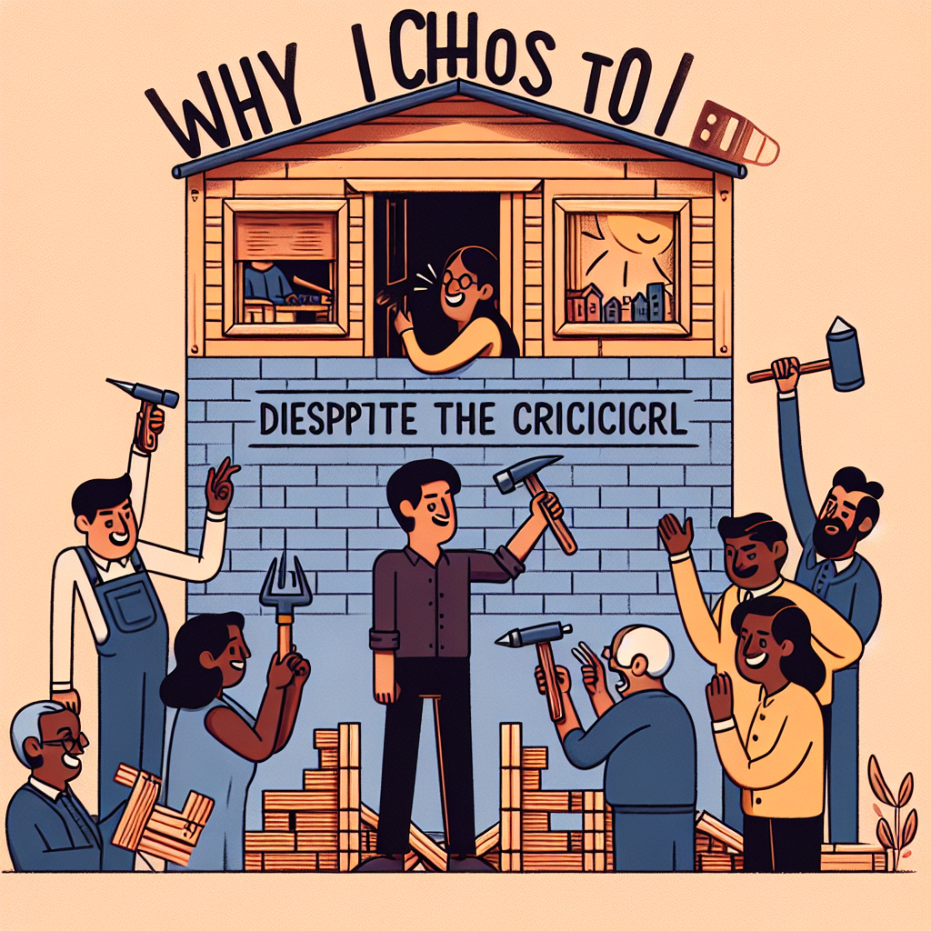 Por qué decidí construir a pesar de las críticas