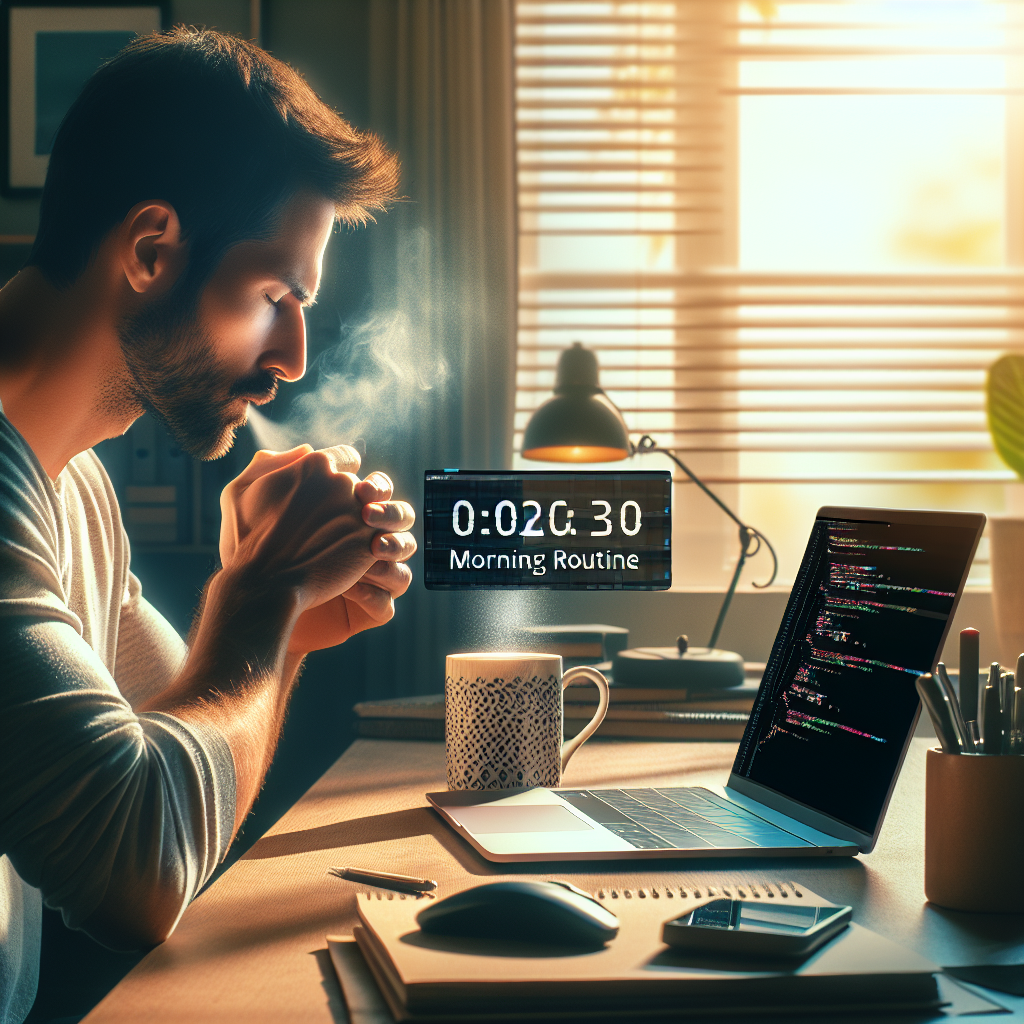 Hábito matutino de 10 segundos para enfocarme al programar