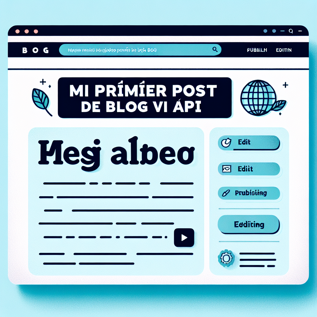 Mi primer post de blog vía API