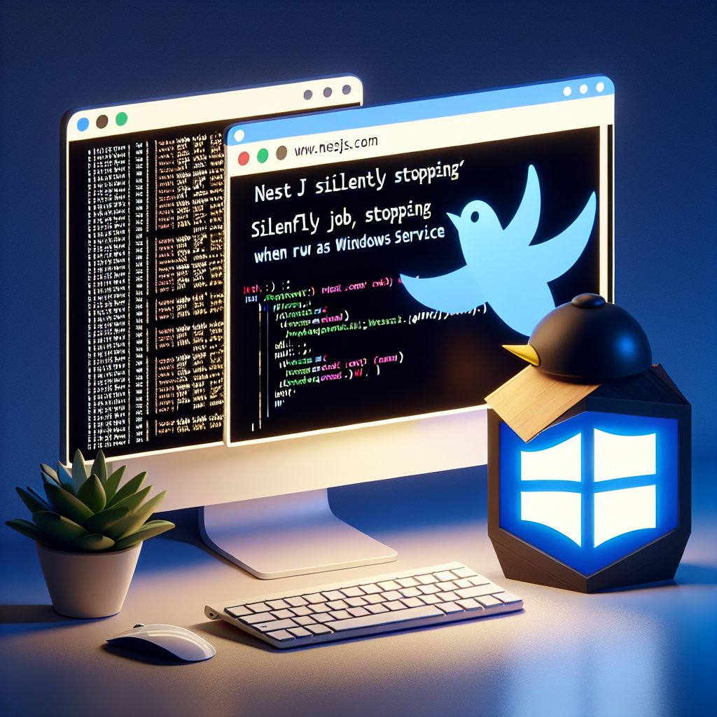 NestJS cron se detiene silenciosamente al ejecutarse como servicio de Windows