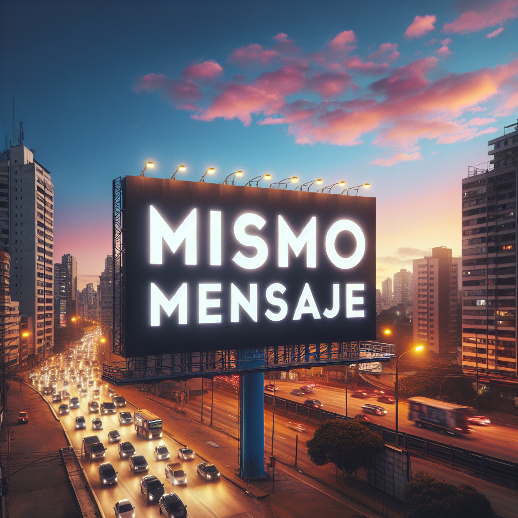 Mismo mensaje