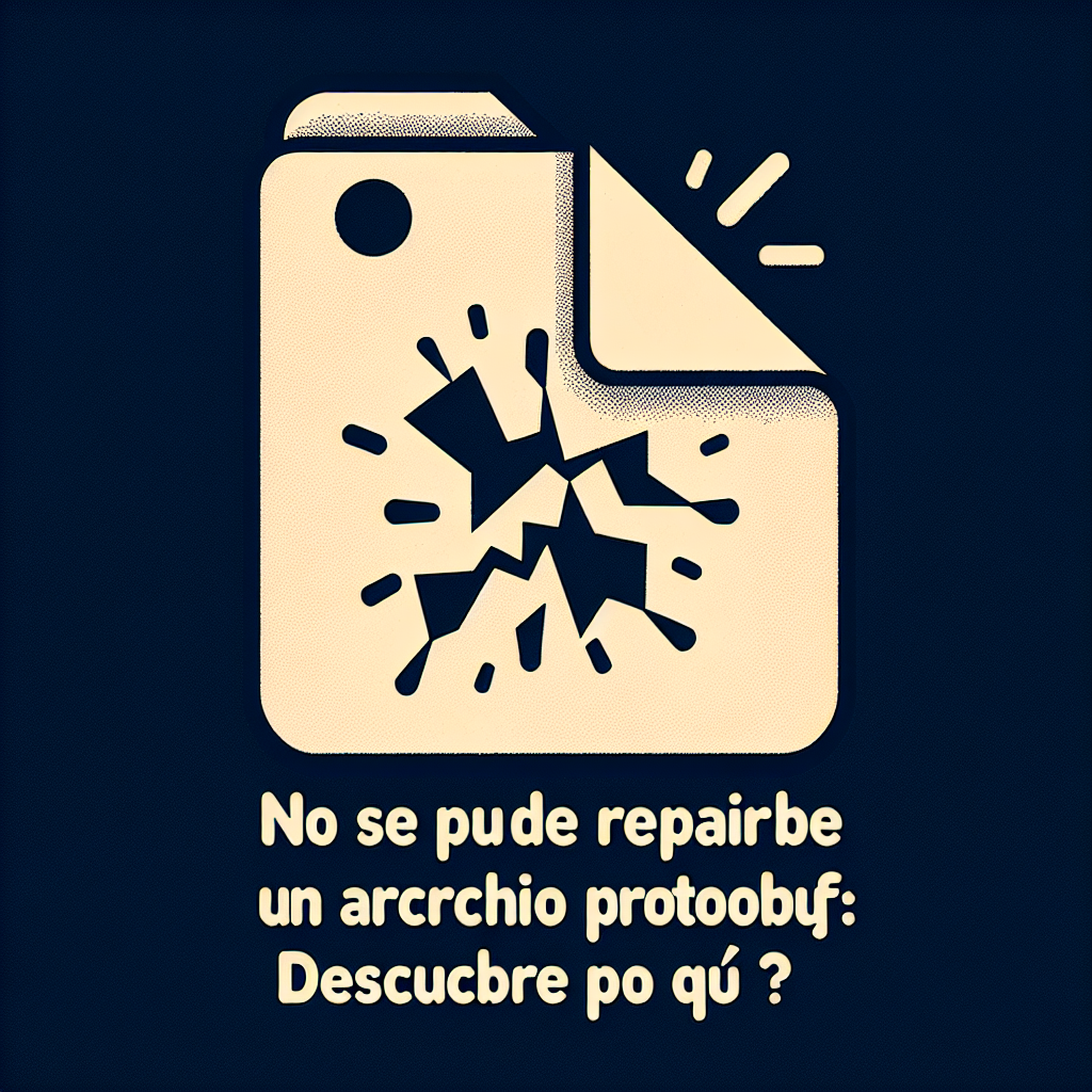 No se puede reparar un archivo Protobuf: descubre por qué