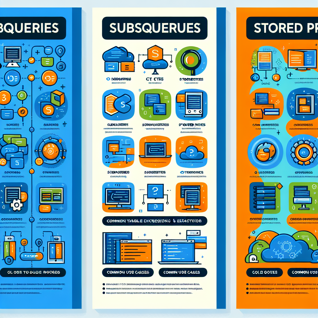 Diferencias entre subconsultas, CTEs y procedimientos almacenados