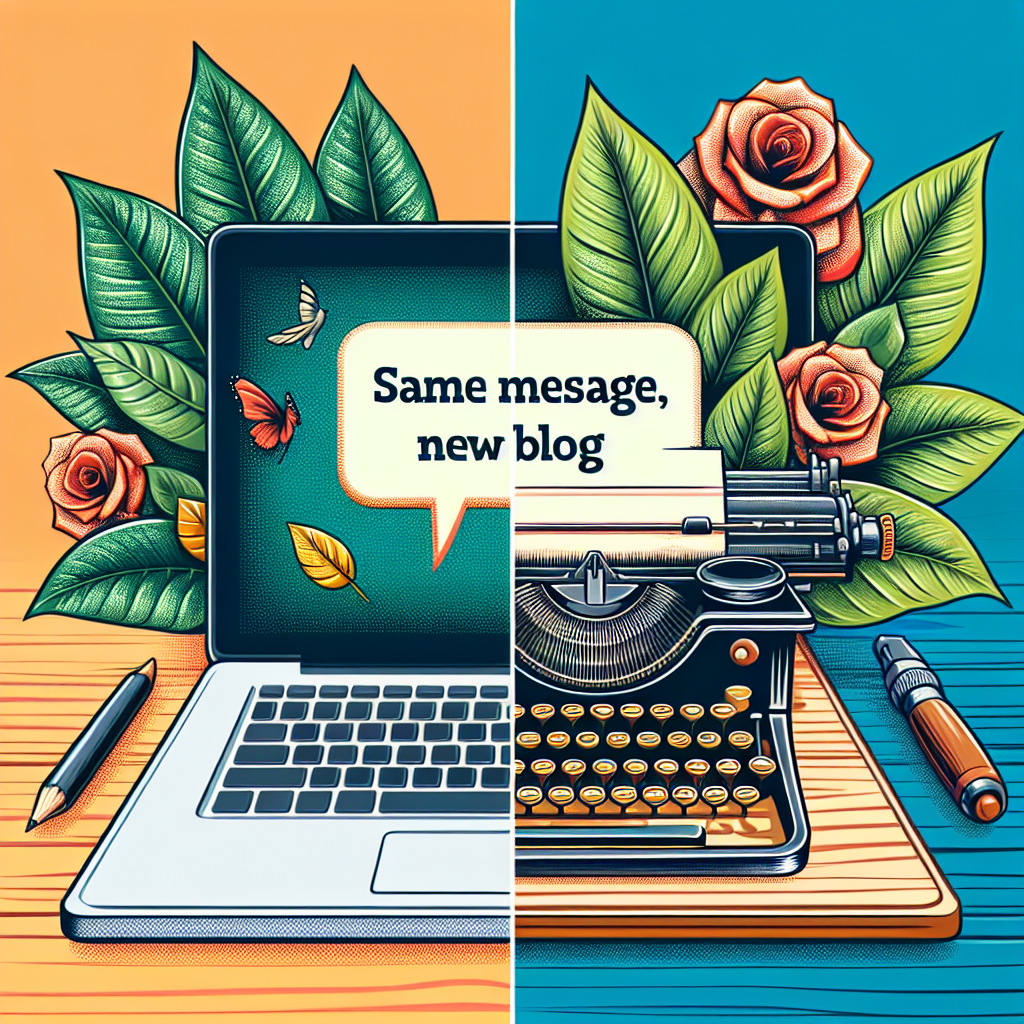 Mismo Mensaje, Nuevo Blog