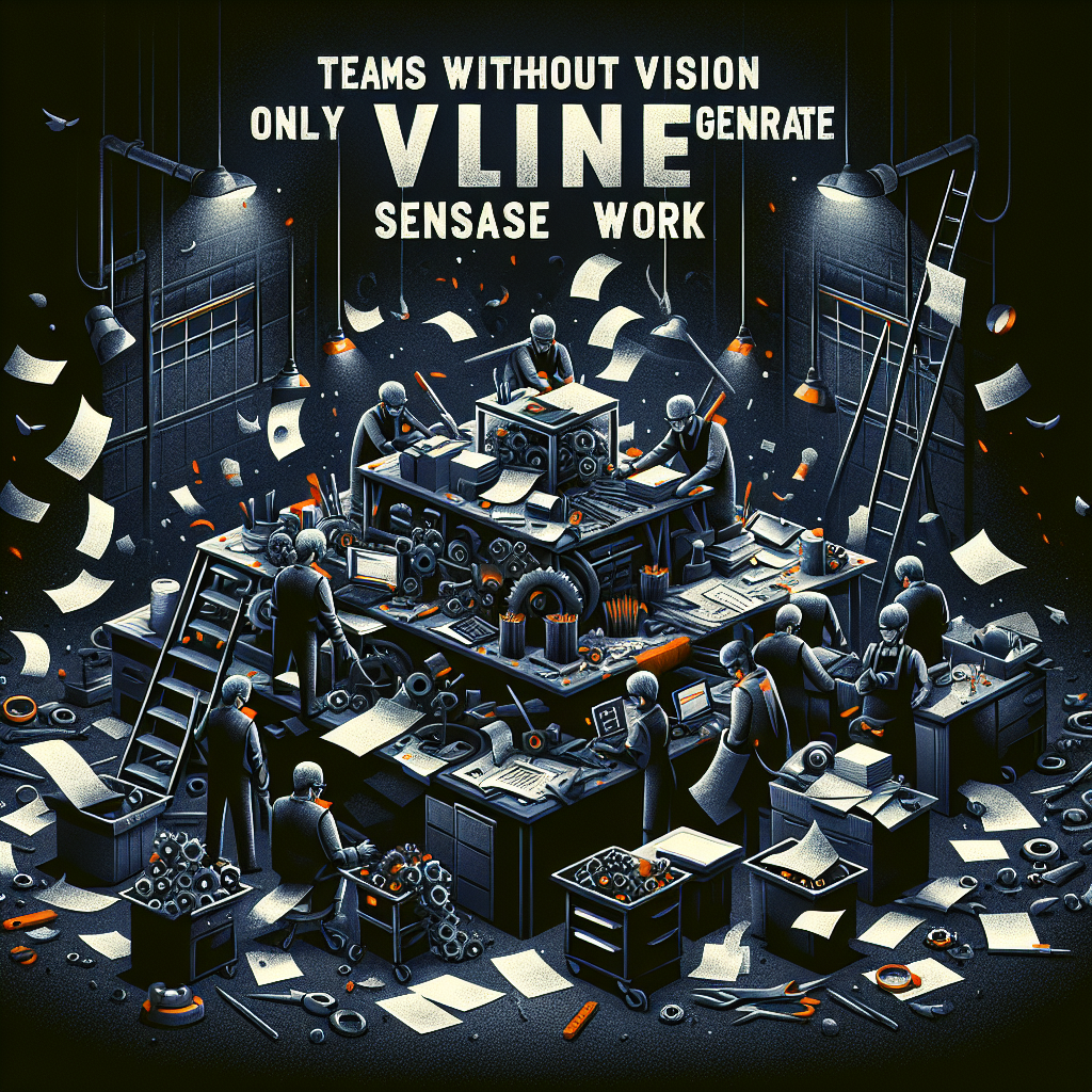 Equipos sin visión solo generan trabajo sin sentido