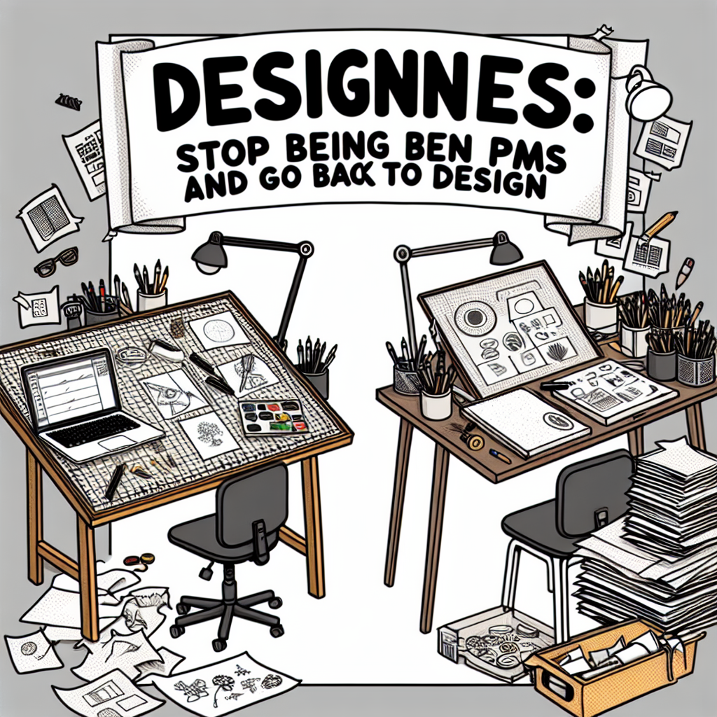 Diseñadores: dejen de ser PM y vuelvan al diseño