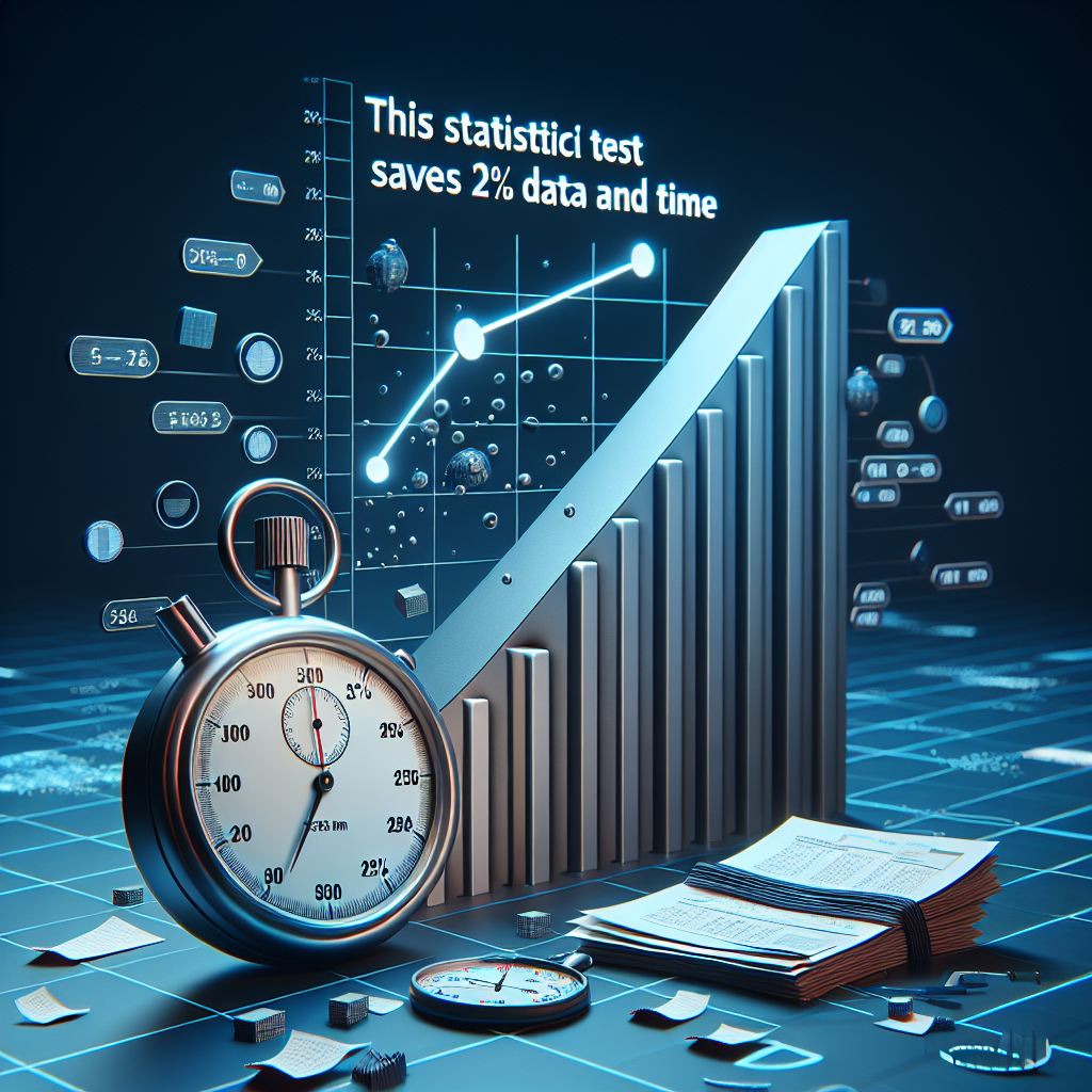 Esta prueba estadística ahorra 22% de datos y tiempo