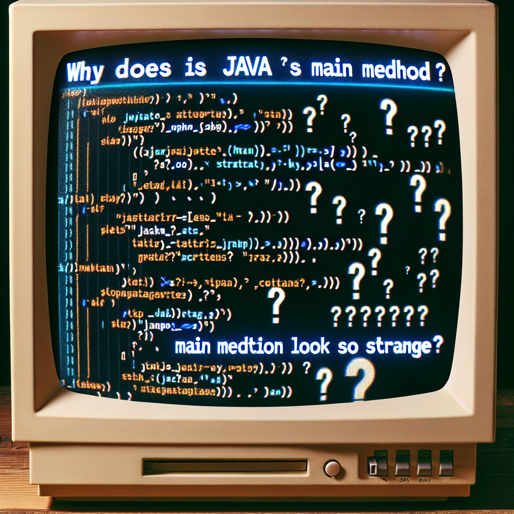El método main de Java: por qué se ve tan raro
