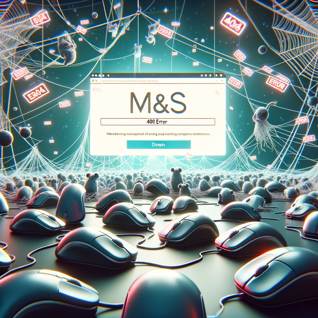 Página web de M&S totalmente caída, usuarios imposibilitados de navegar.