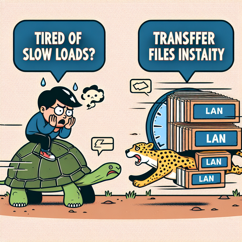 Cansado de cargas lentas? Transfiere archivos al instante por LAN