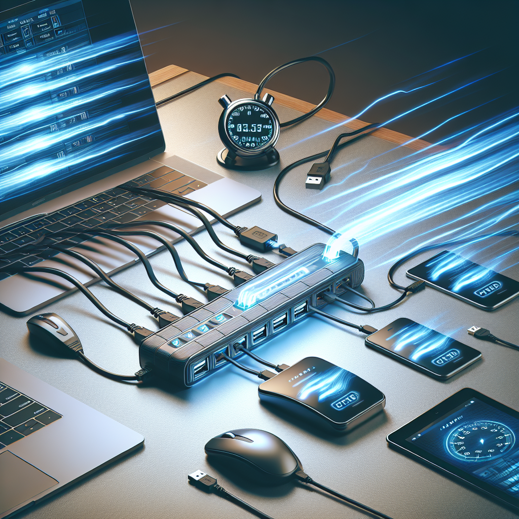 Probando la velocidad de un Hub USB