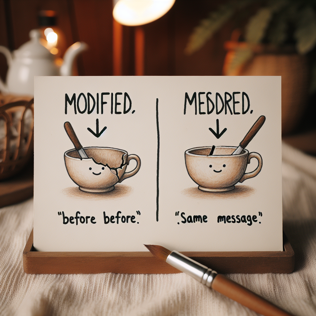 Modificado, mismo mensaje
