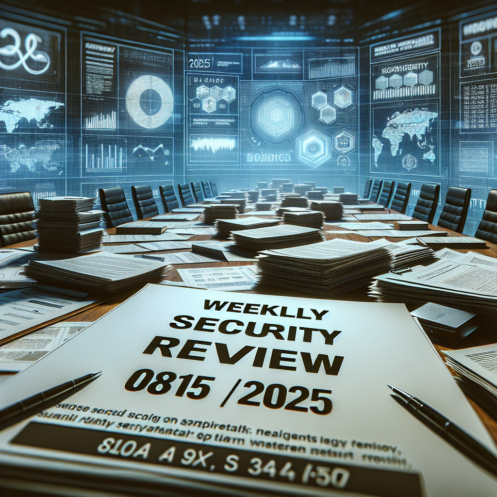 Resumen semanal de seguridad - 15/08/2025