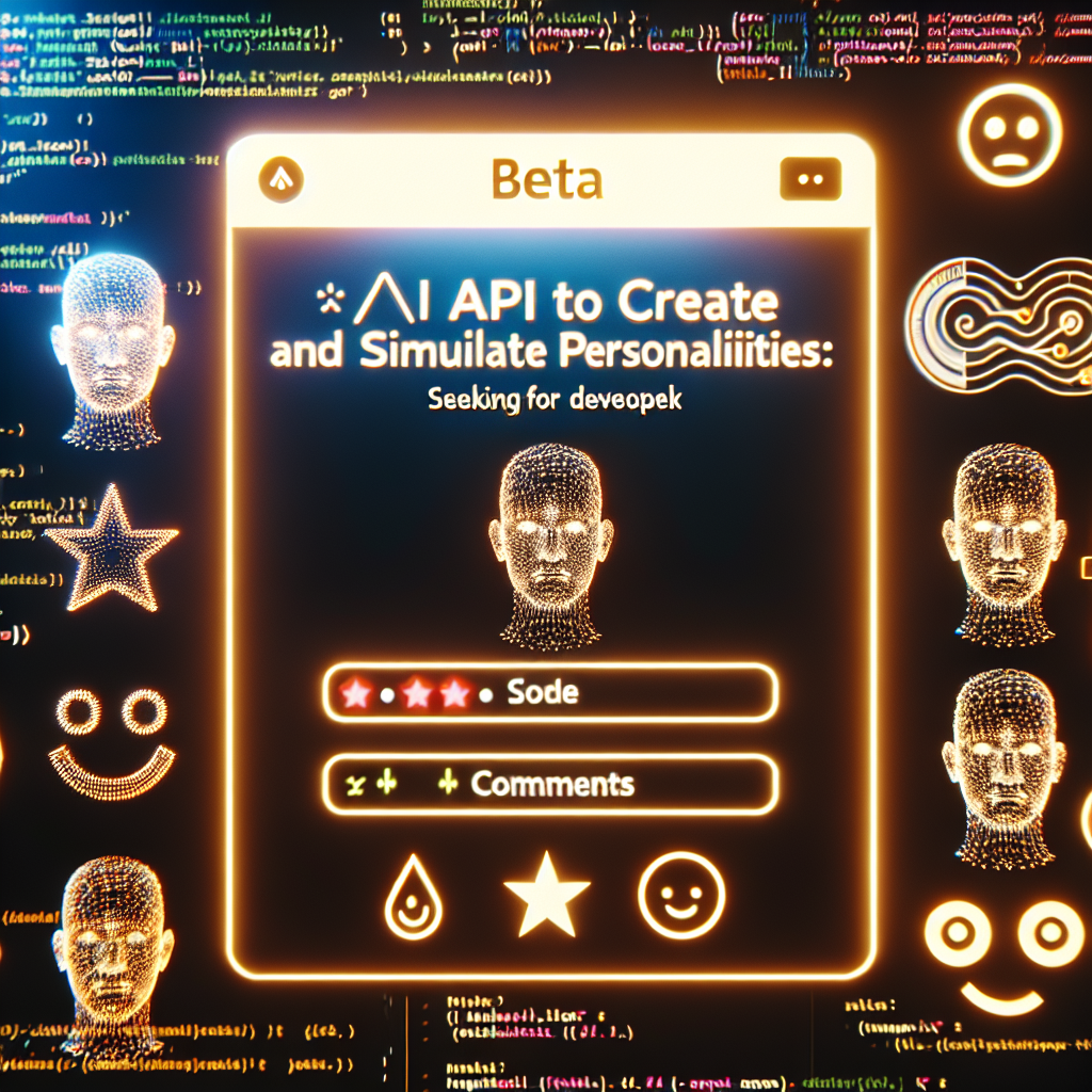 [Beta] API de IA para crear y simular personalidades: buscamos desarrolladores para feedback