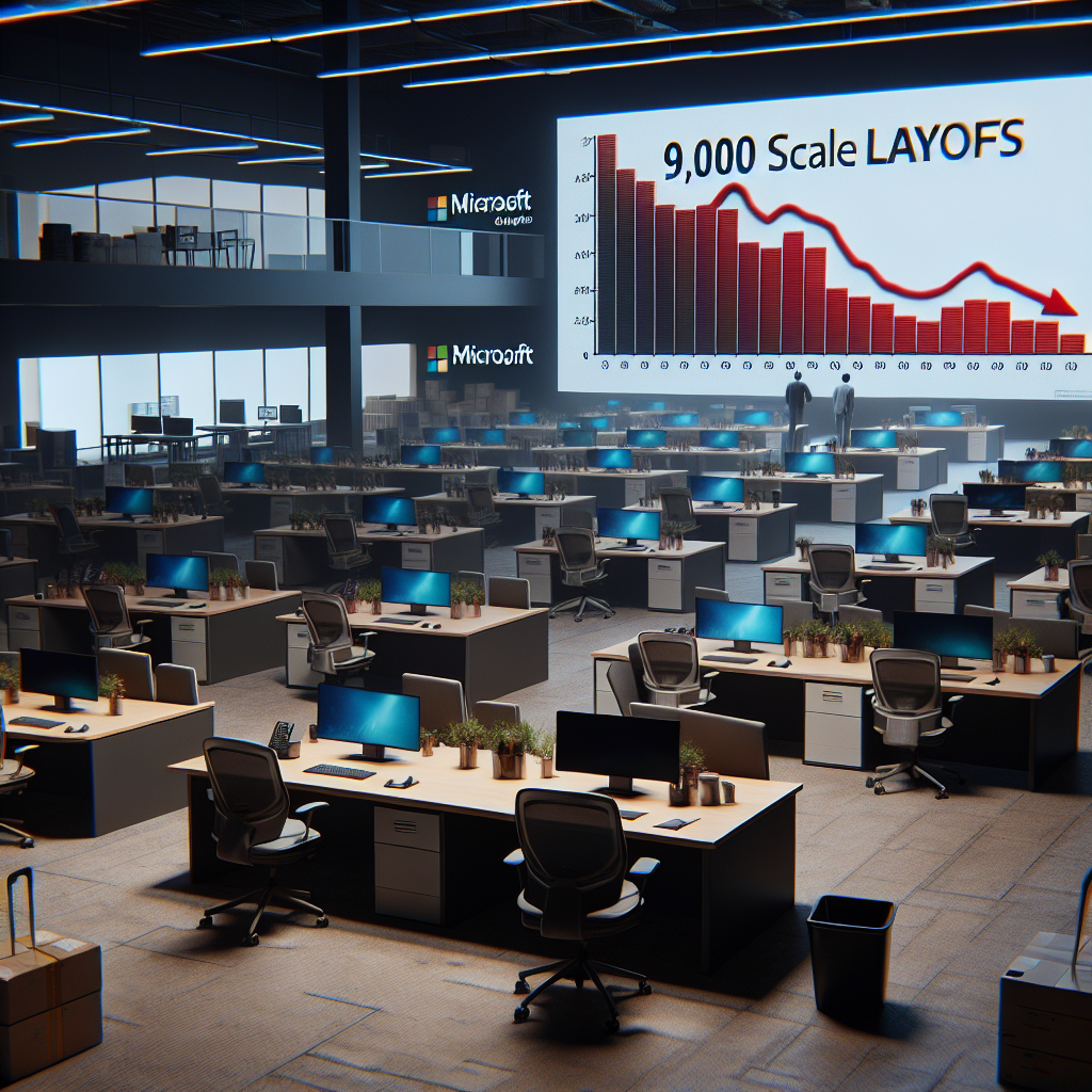 Despidos en Microsoft: 9,000 empleados afectados en nueva ola de recortes.