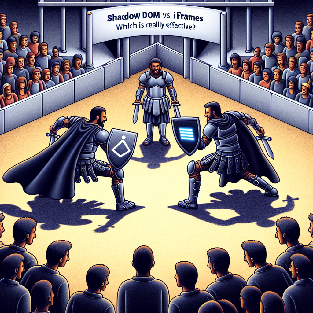 El duelo entre Shadow DOM e iframes: ¿Cuál es realmente efectivo?