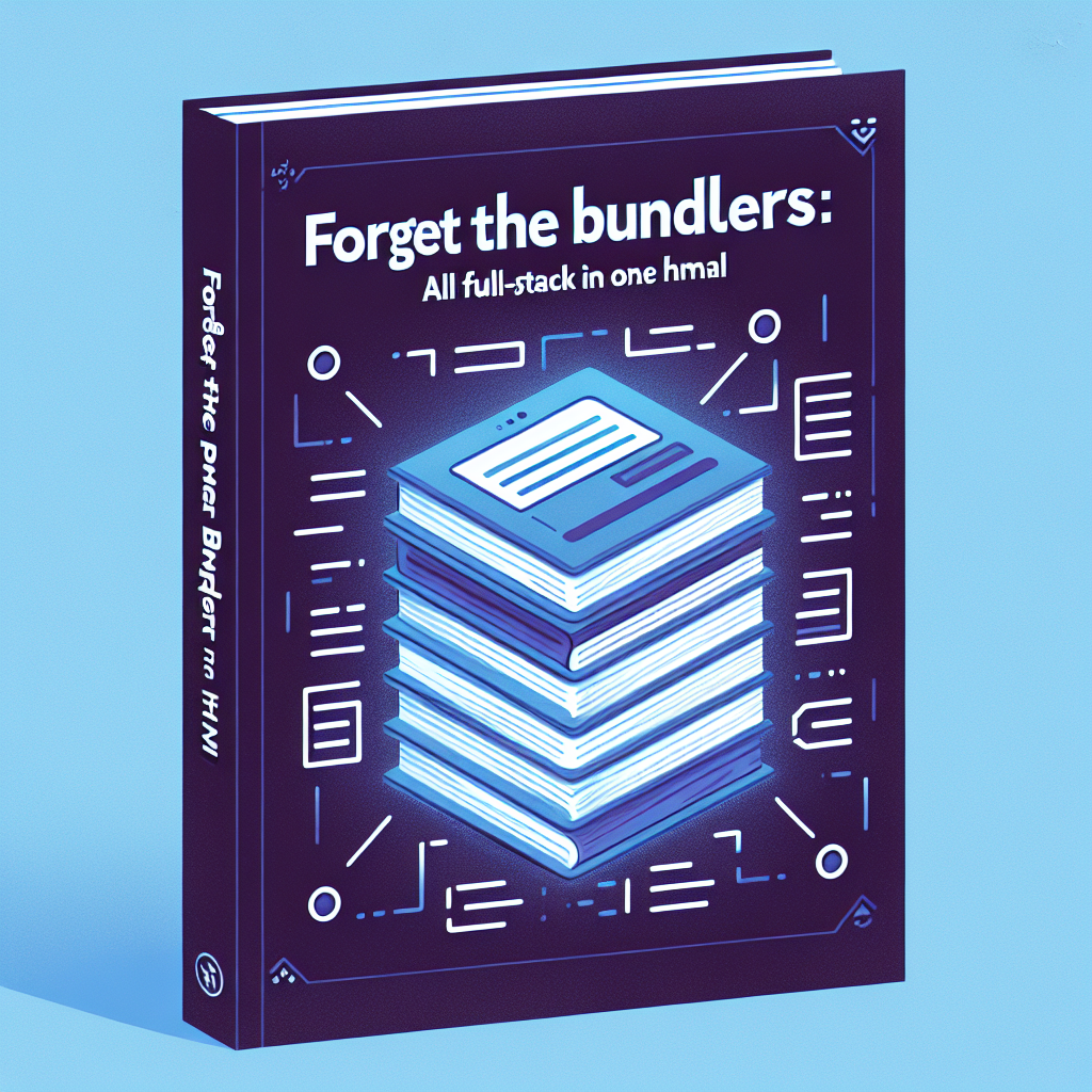 Olvida los bundlers: Todo full-stack en un solo HTML
