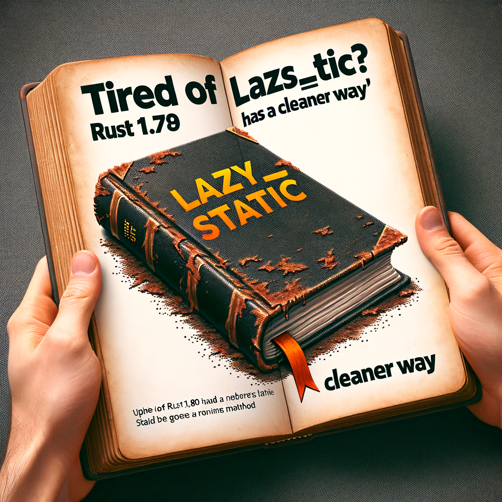 Cansado de lazy_static? Rust 1.80 tiene una forma más limpia