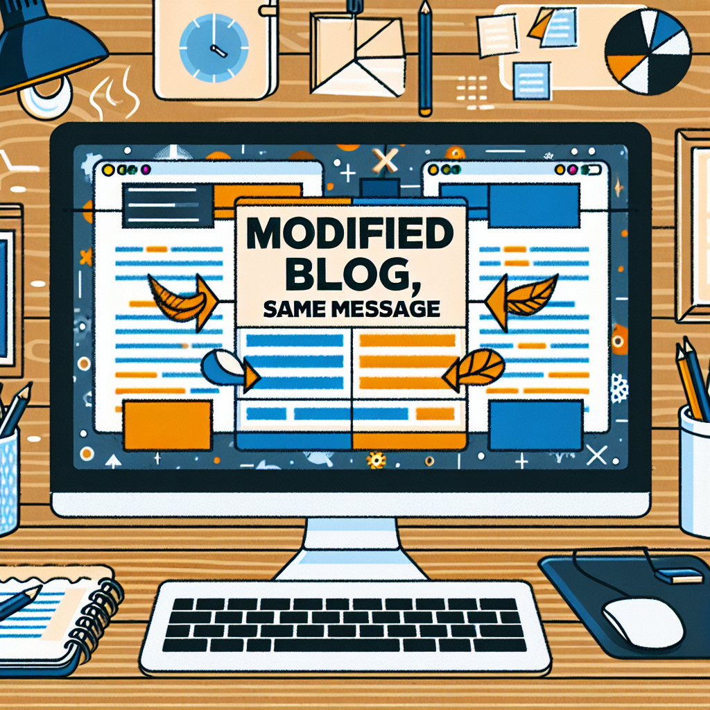 Blog Modificado, Mismo Mensaje
