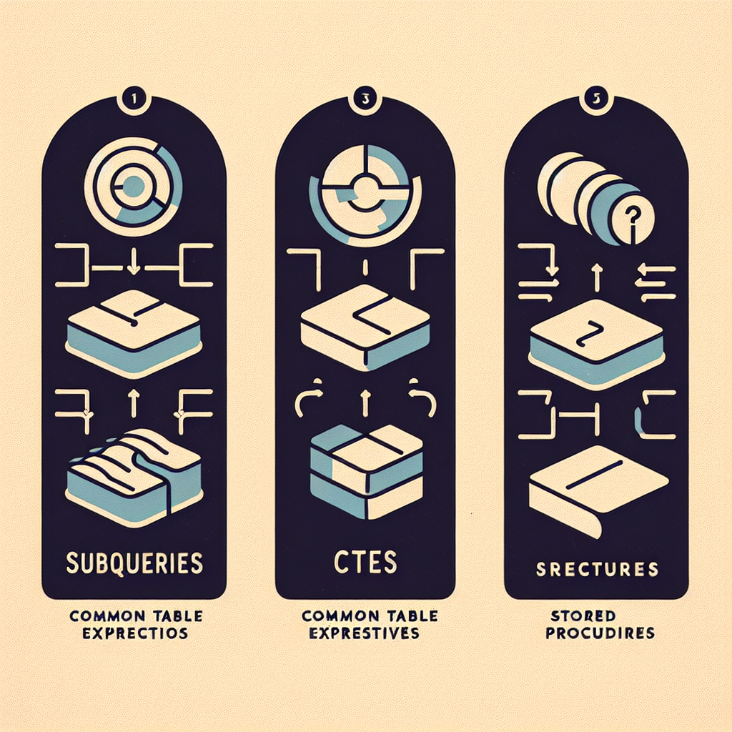 Diferencias entre subconsultas, CTEs y procedimientos almacenados