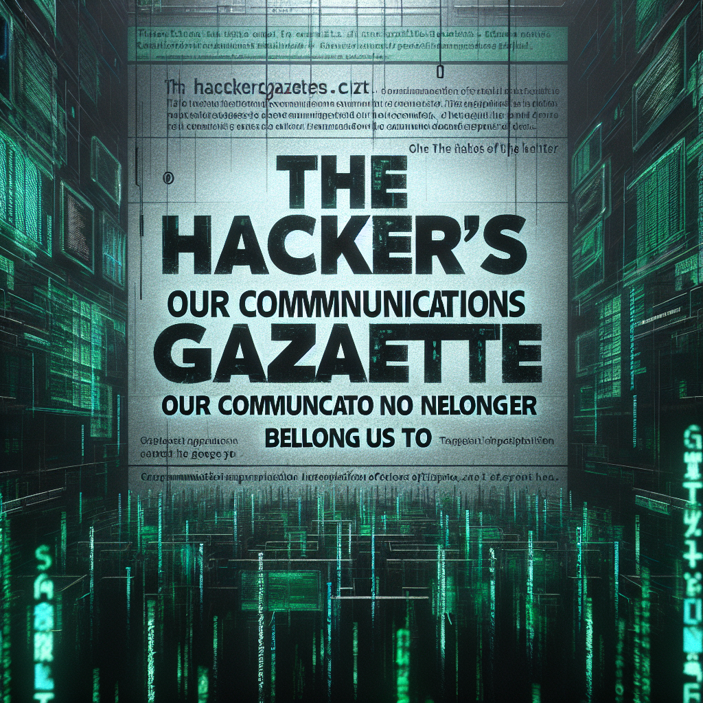 La Gaceta de los Hackers: Nuestra Comunicación ya no nos Pertenece