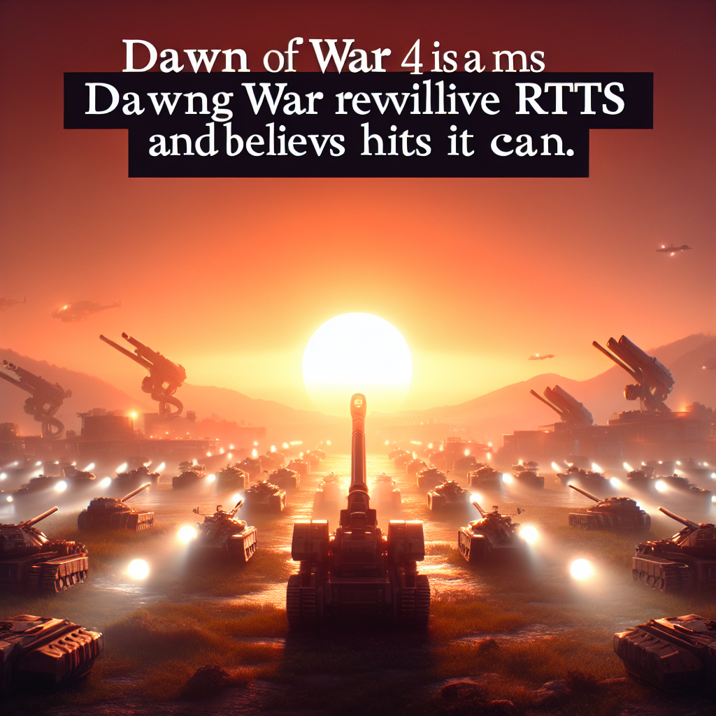 Dawn of War 4 quiere revitalizar el RTS y creo que puede