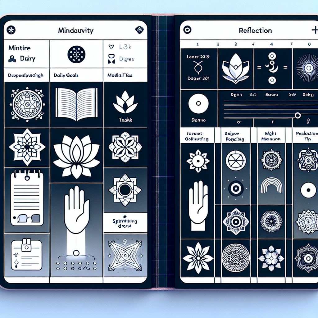 Mini Diario de Productividad y Reflexión inspirado en iPhone Journal y en experiencias espirituales