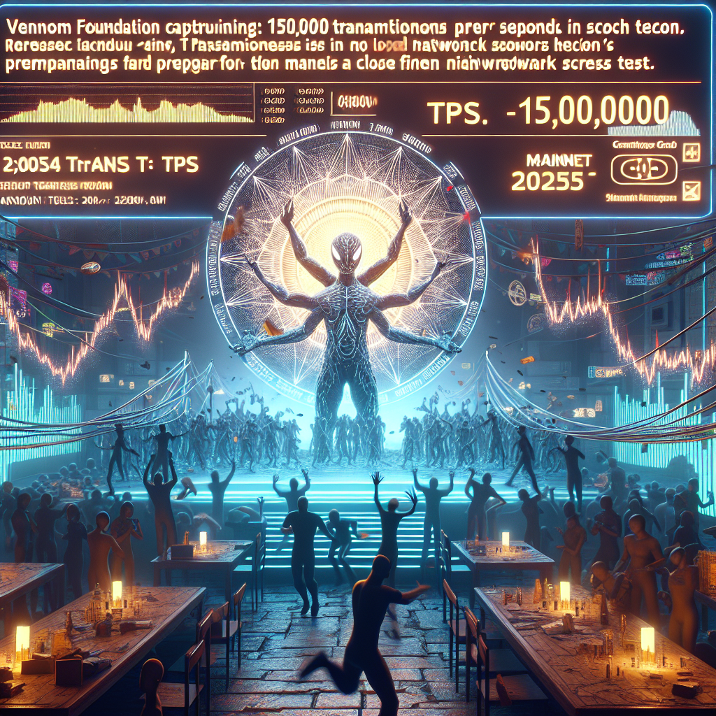 Fundación Venom alcanza 150k TPS en prueba de estrés en red cerrada, preparando el camino para Mainnet 2025.