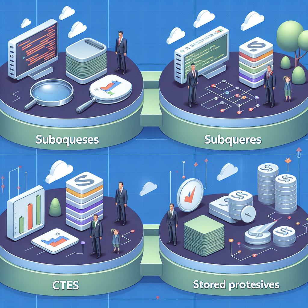 Diferencias entre Subconsultas, CTEs y Procedimientos Almacenados