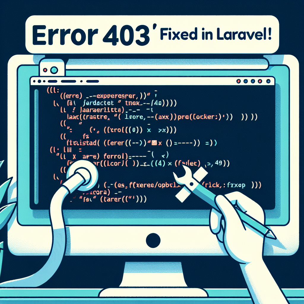 Arreglé el error 403 en Laravel