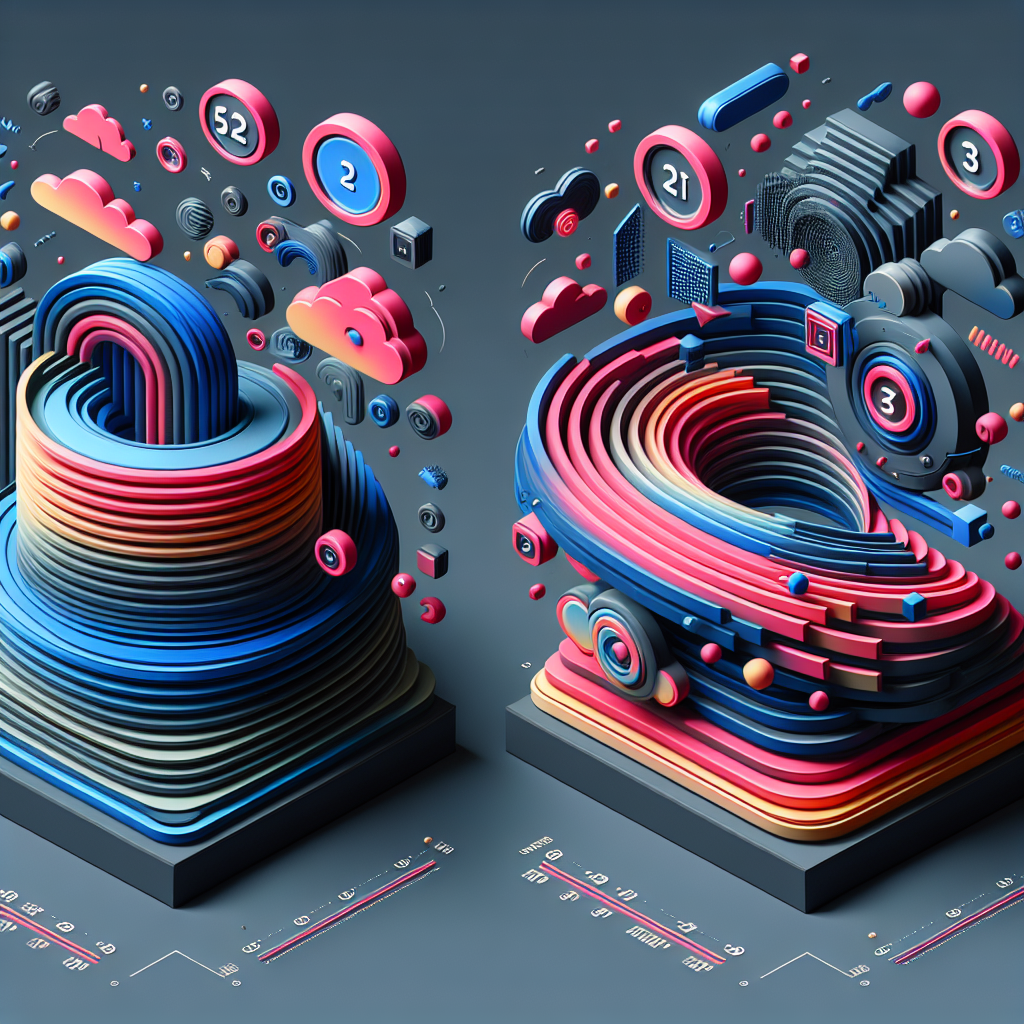 Texto 3D en Capas: Movimiento y Variaciones