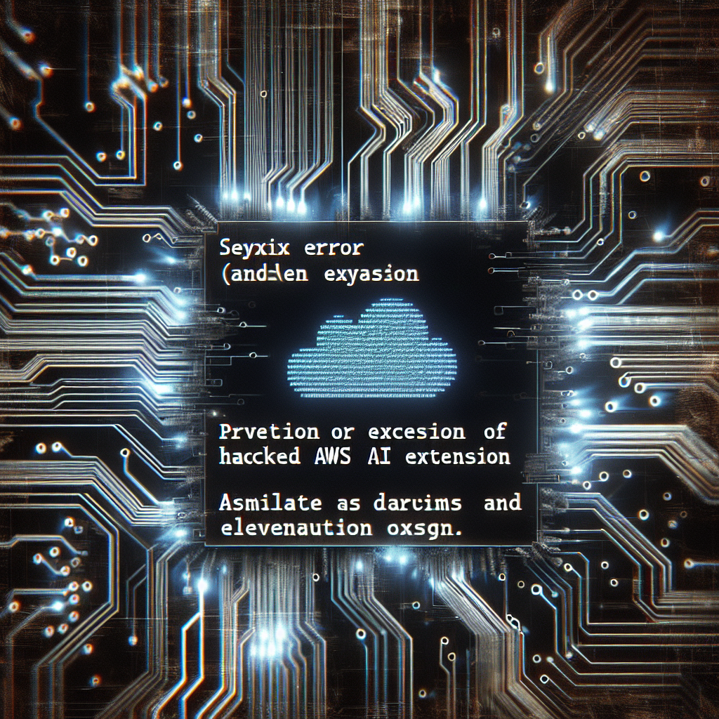 Error de sintaxis impidió que se ejecute la extensión de AWS AI hackeada