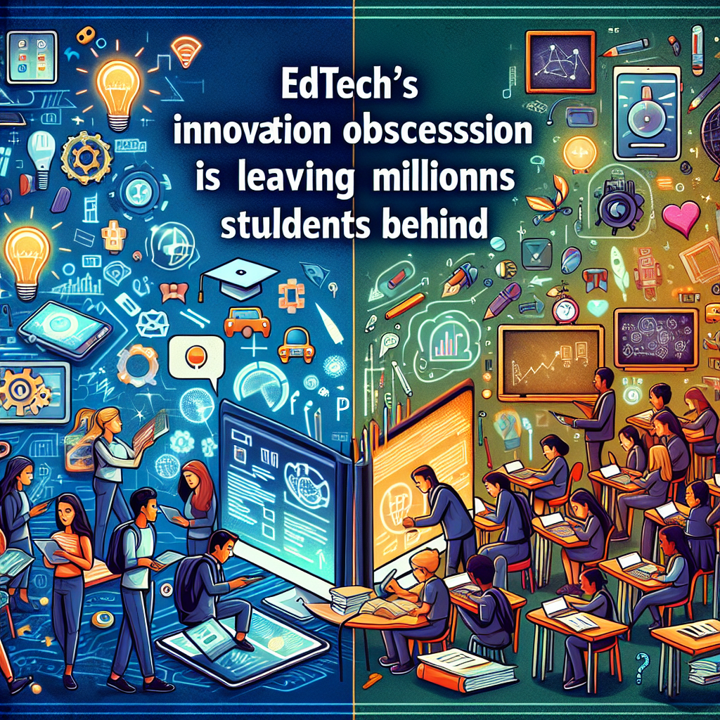 La obsesión por la innovación en EdTech excluye a millones de estudiantes