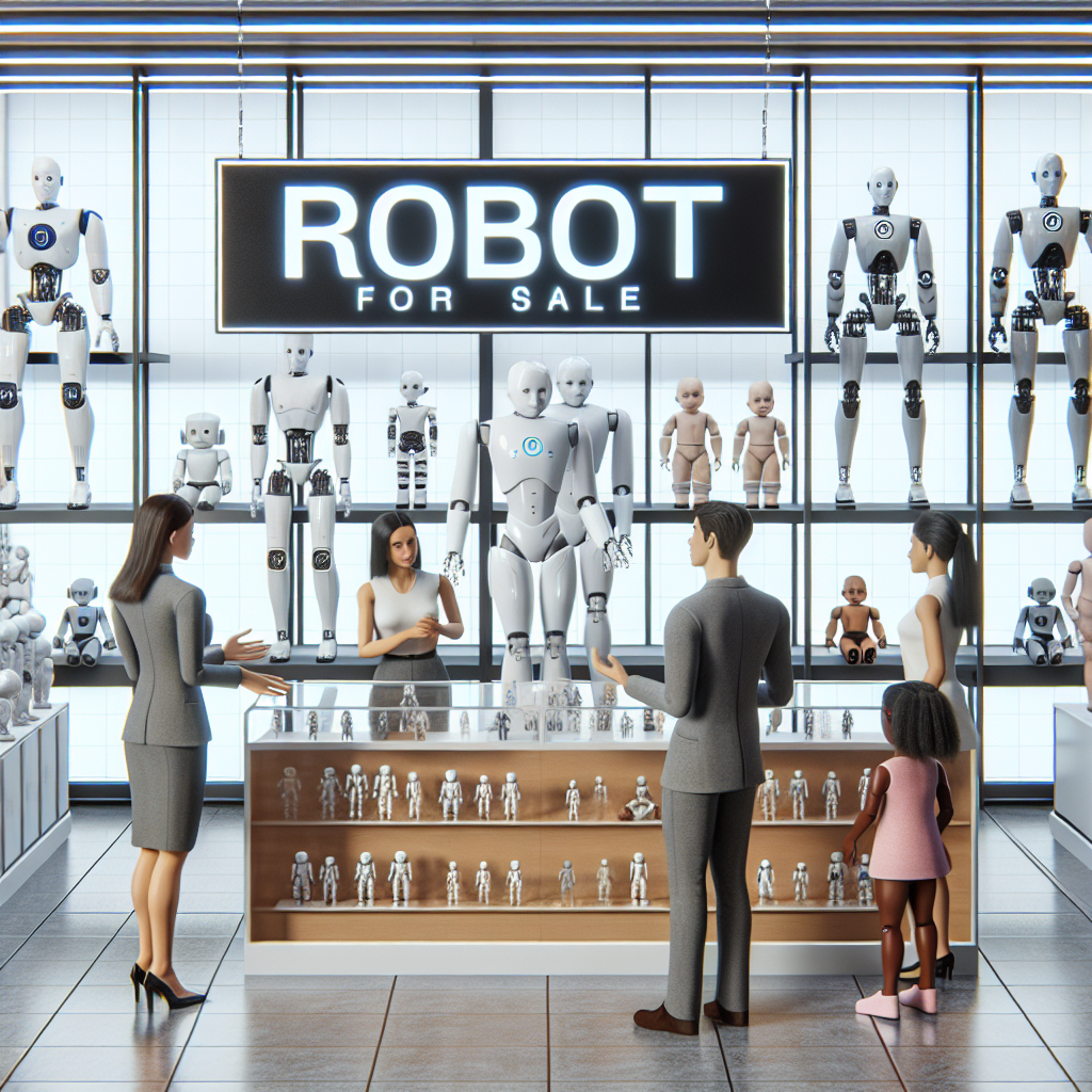 Robots realistas a la venta al público mientras China abre una nueva tienda