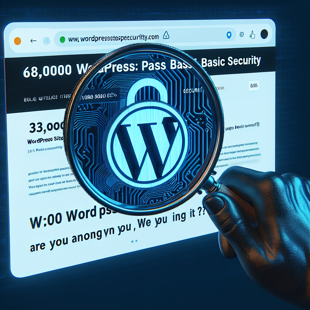 68.000 sitios WordPress: solo 15,3% pasan la seguridad básica ¿estás entre ellos?