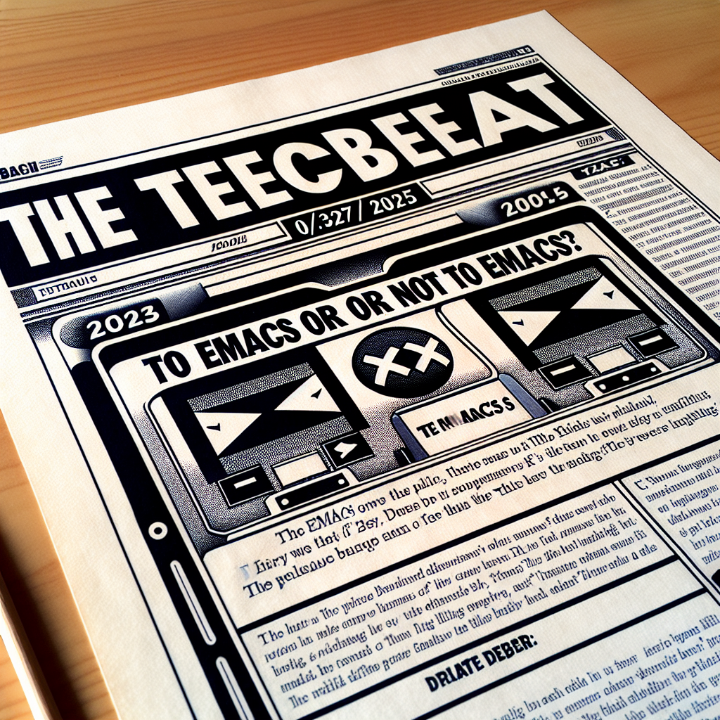 TechBeat: ¿Usar Emacs o no?