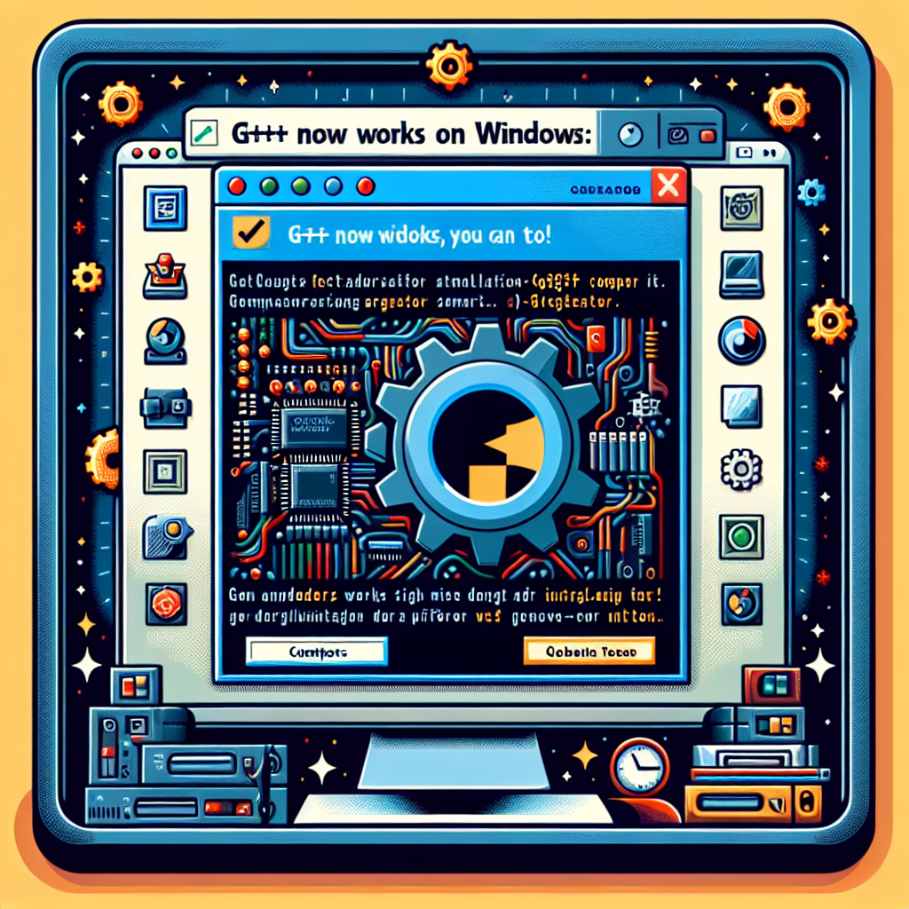G++ ya funciona en Windows; tú también puedes