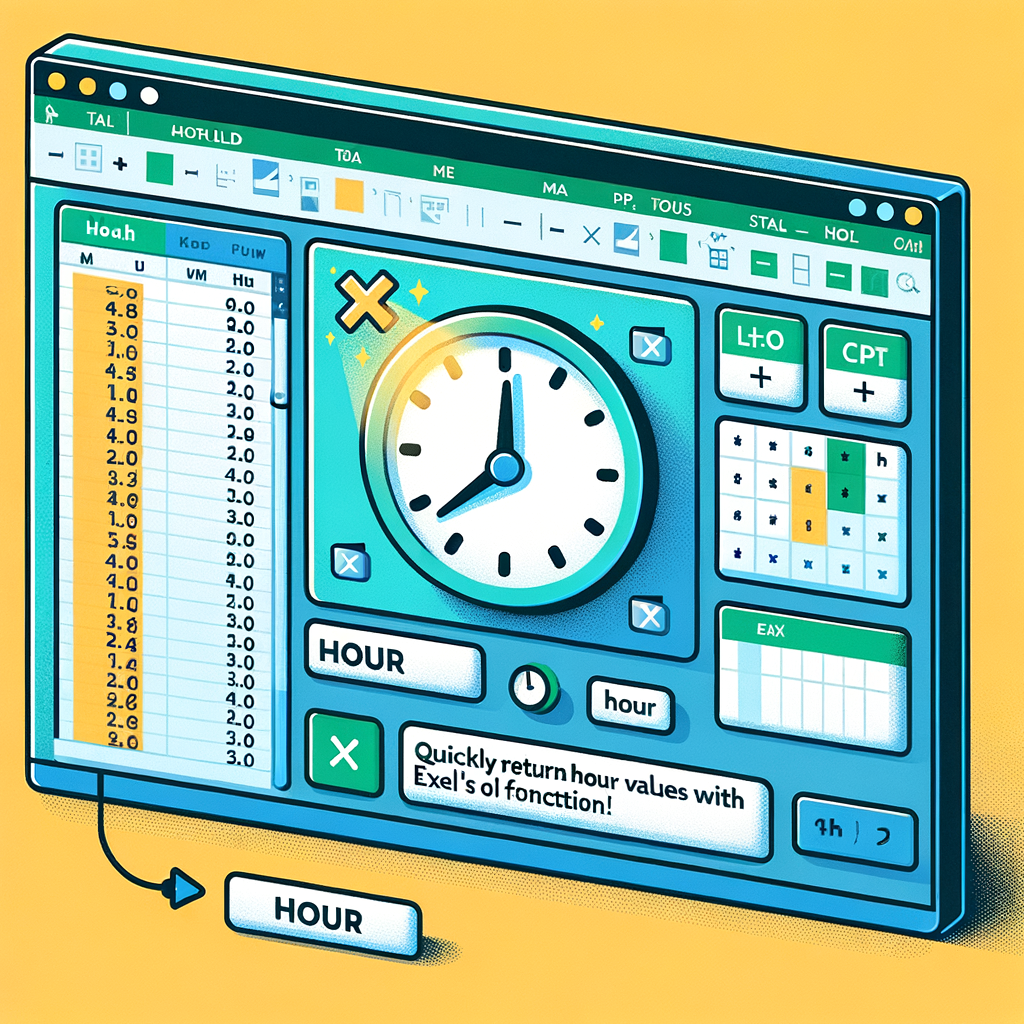 Obtén Rápidamente Horas con la Función HOUR de Excel!