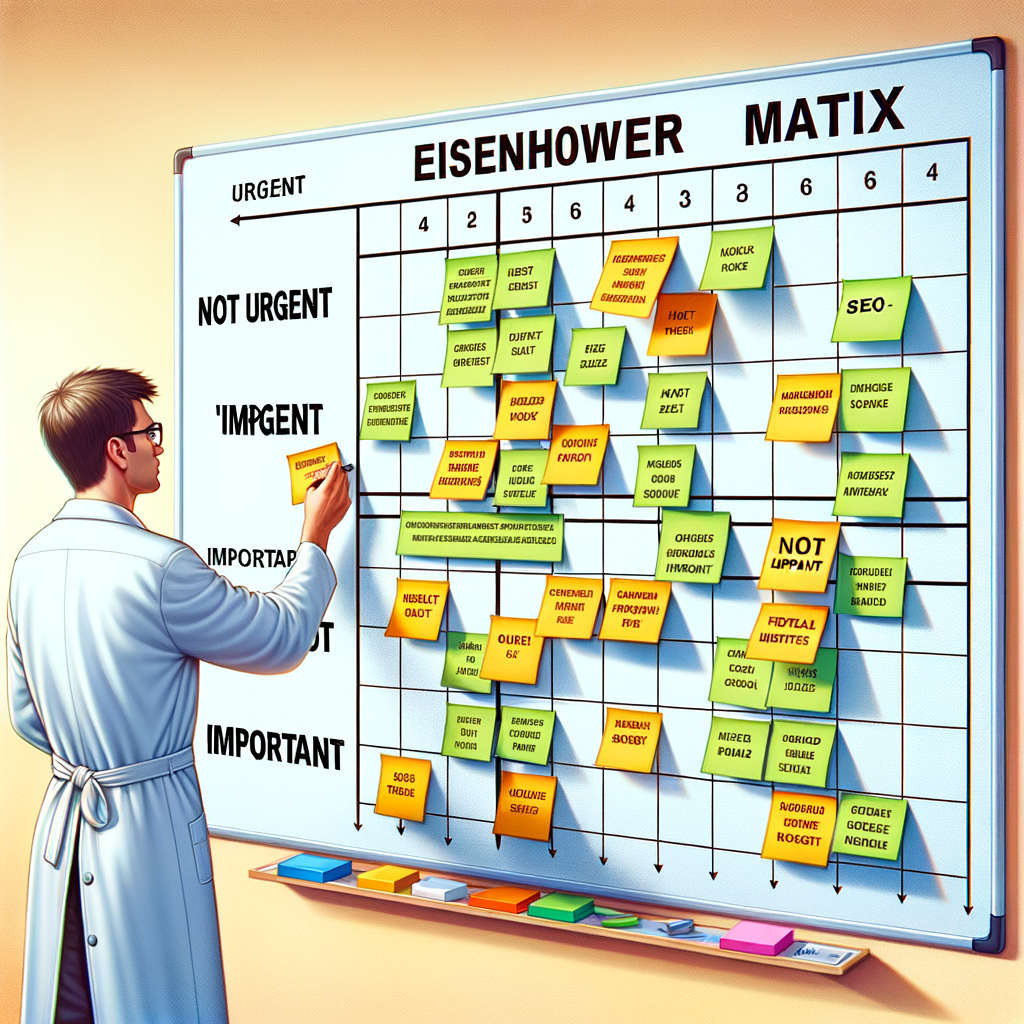 Cómo utilizar la Matriz de Eisenhower en tareas de SEO