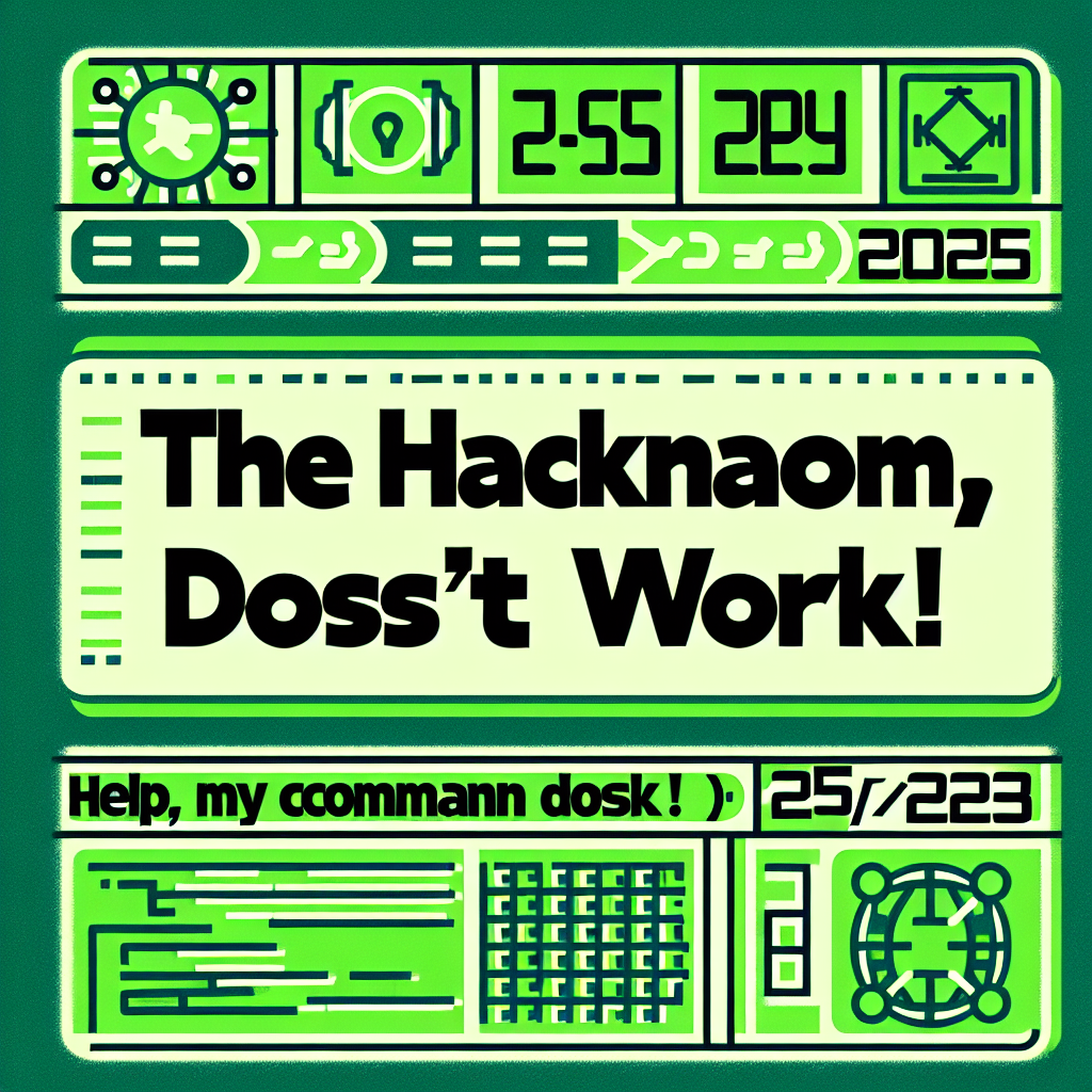 El HackerNoon: ¡Ayuda, mi comando no funciona! (25/5/2025)