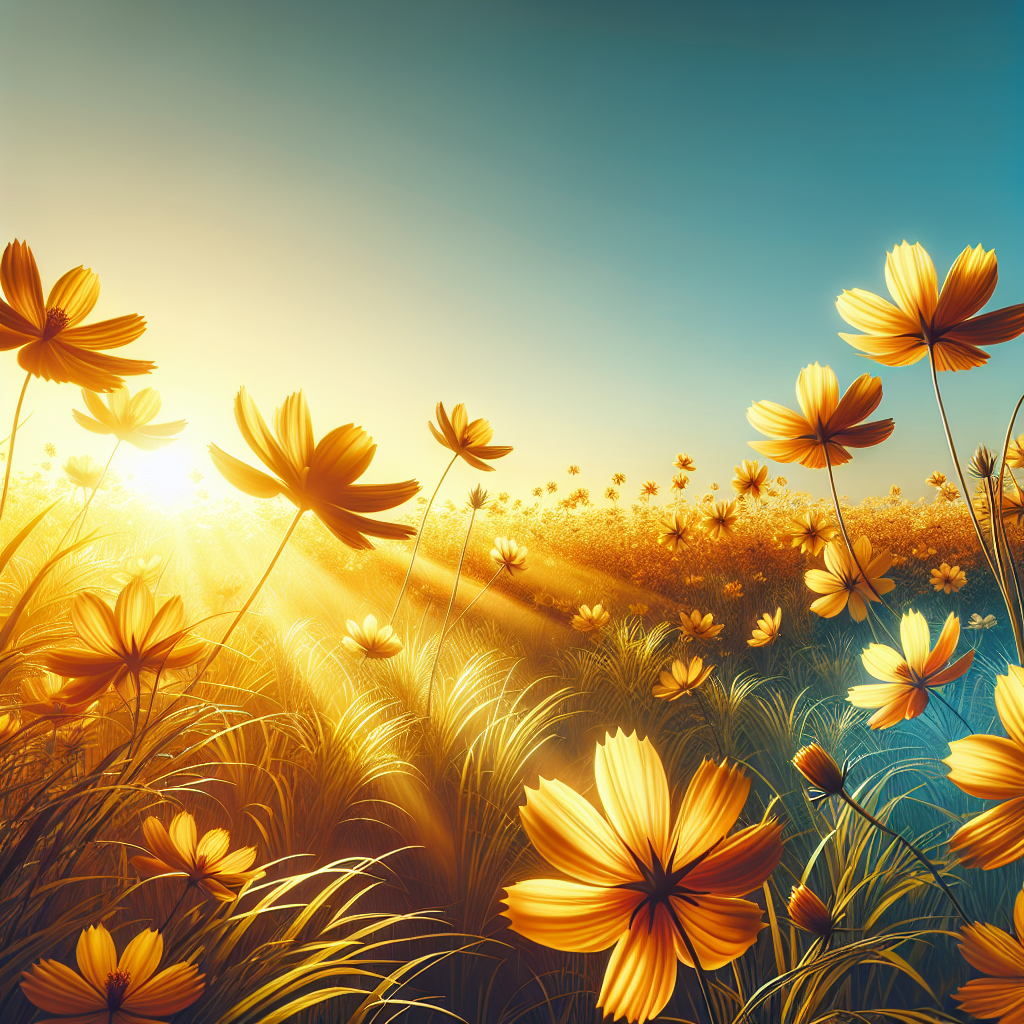 Flores doradas