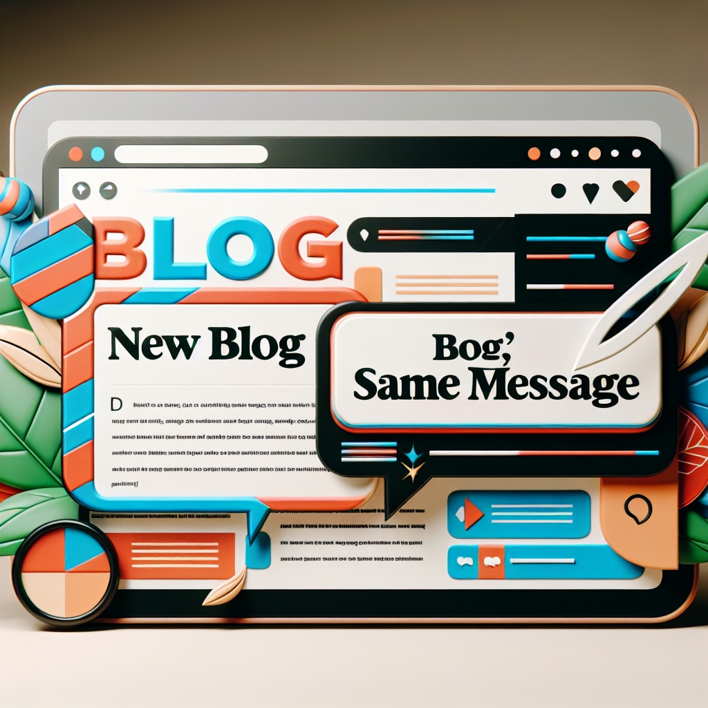 Nuevo blog, mismo mensaje