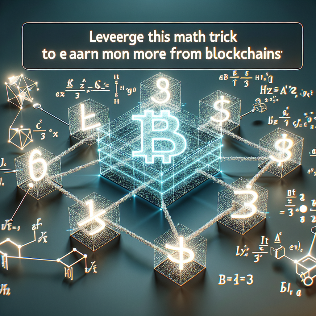 Aprovecha este truco matemático para ganar más en blockchains